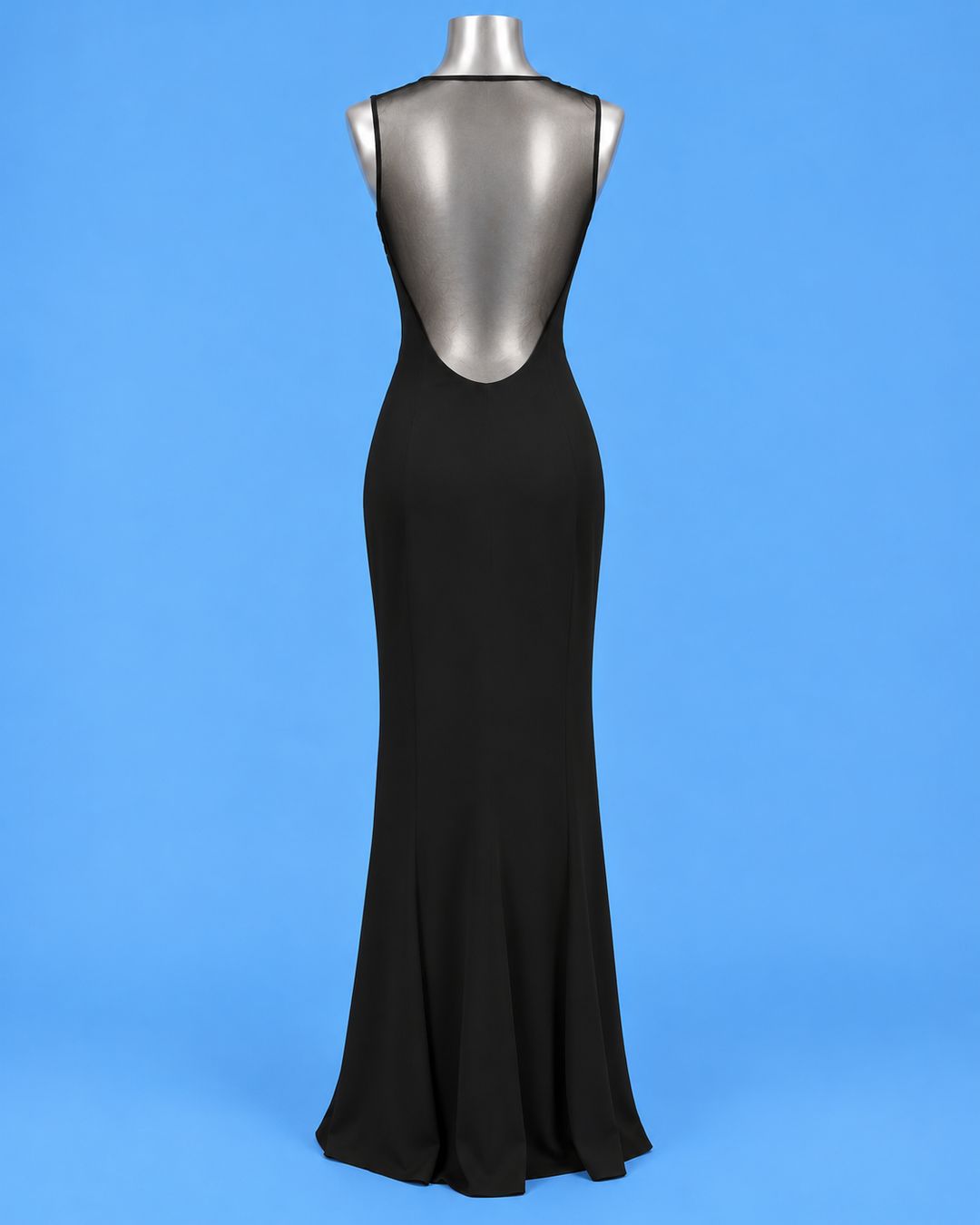 GAI MATTIOLO Black Beaded Panther Gown