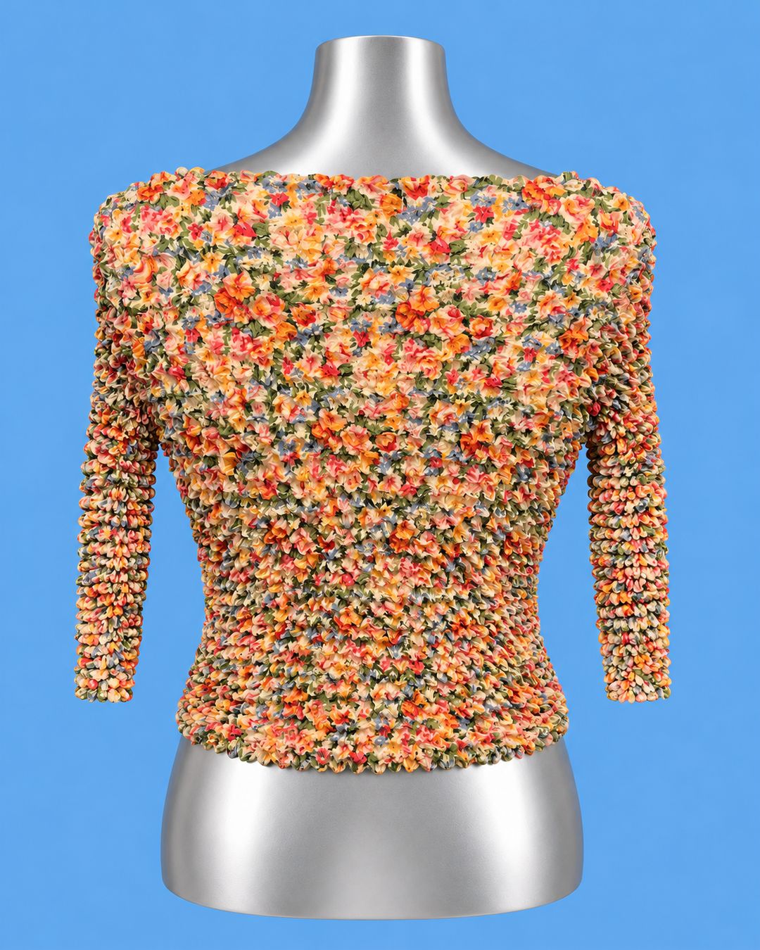 Floral Popcorn Top