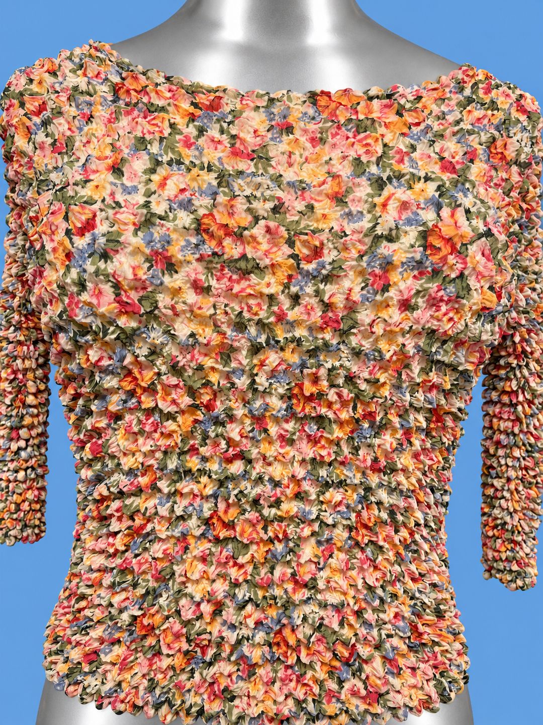Floral Popcorn Top