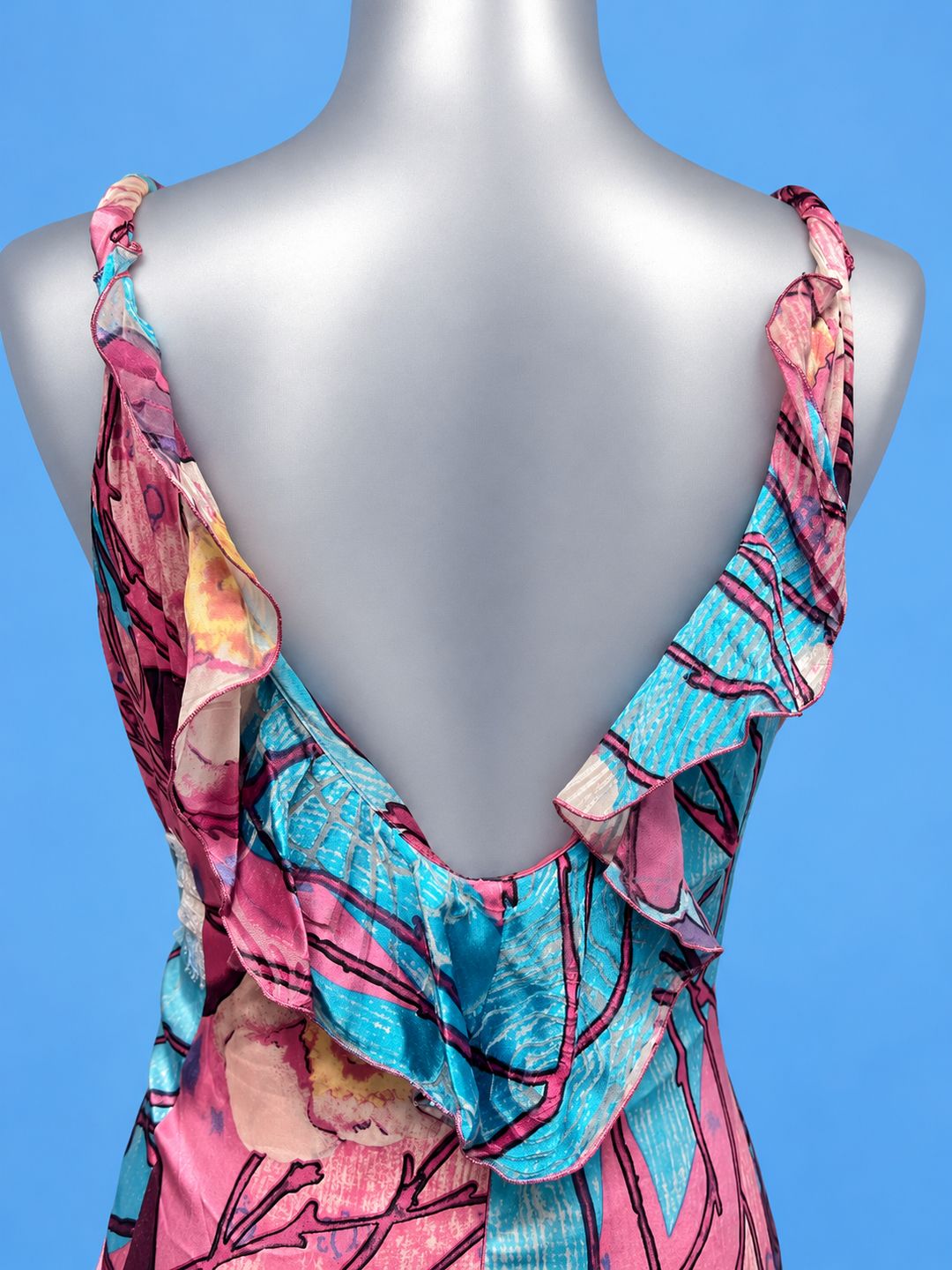 ANGELO MARANI Pink & Turquoise Floral Dress