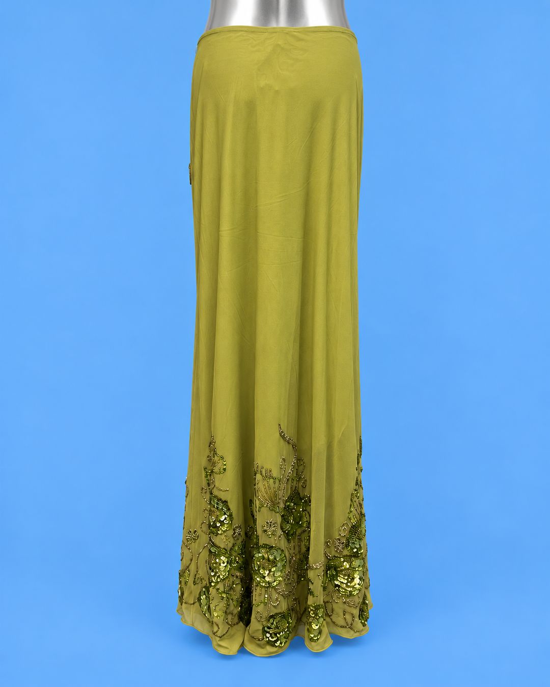AYIN Olive Green Sequin-Embroidered Two-Piece Set