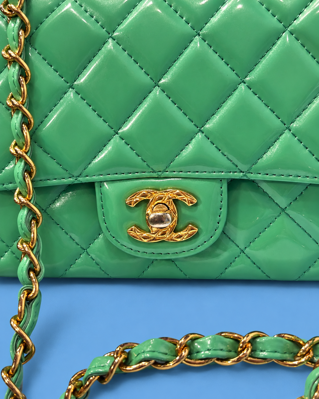 Chanel Green Timeless/Classique Mini Bag