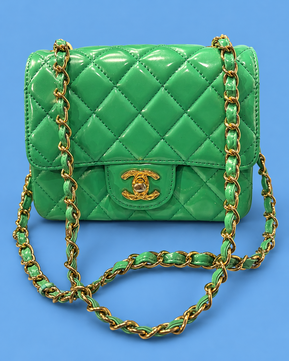Chanel Green Timeless/Classique Mini Bag