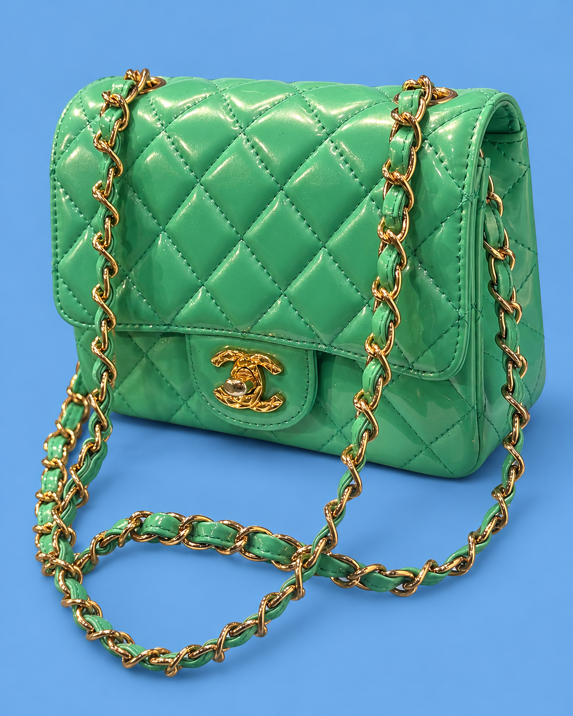 Chanel Green Timeless/Classique Mini Bag
