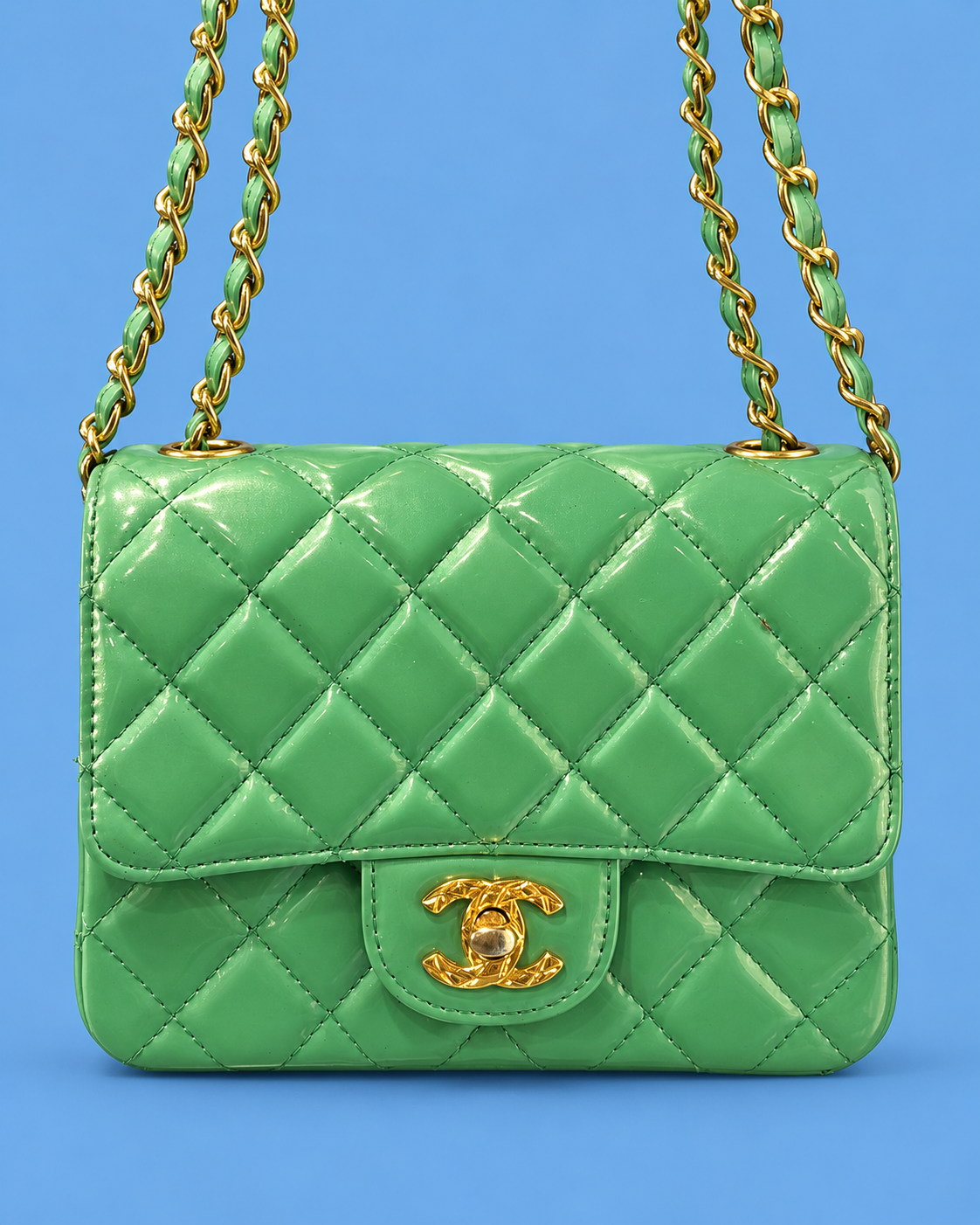 Chanel Green Timeless/Classique Mini Bag