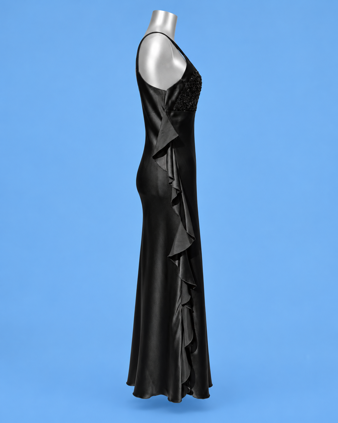 GUESS BY MARCIANO Sequin Satin Maxi Dress