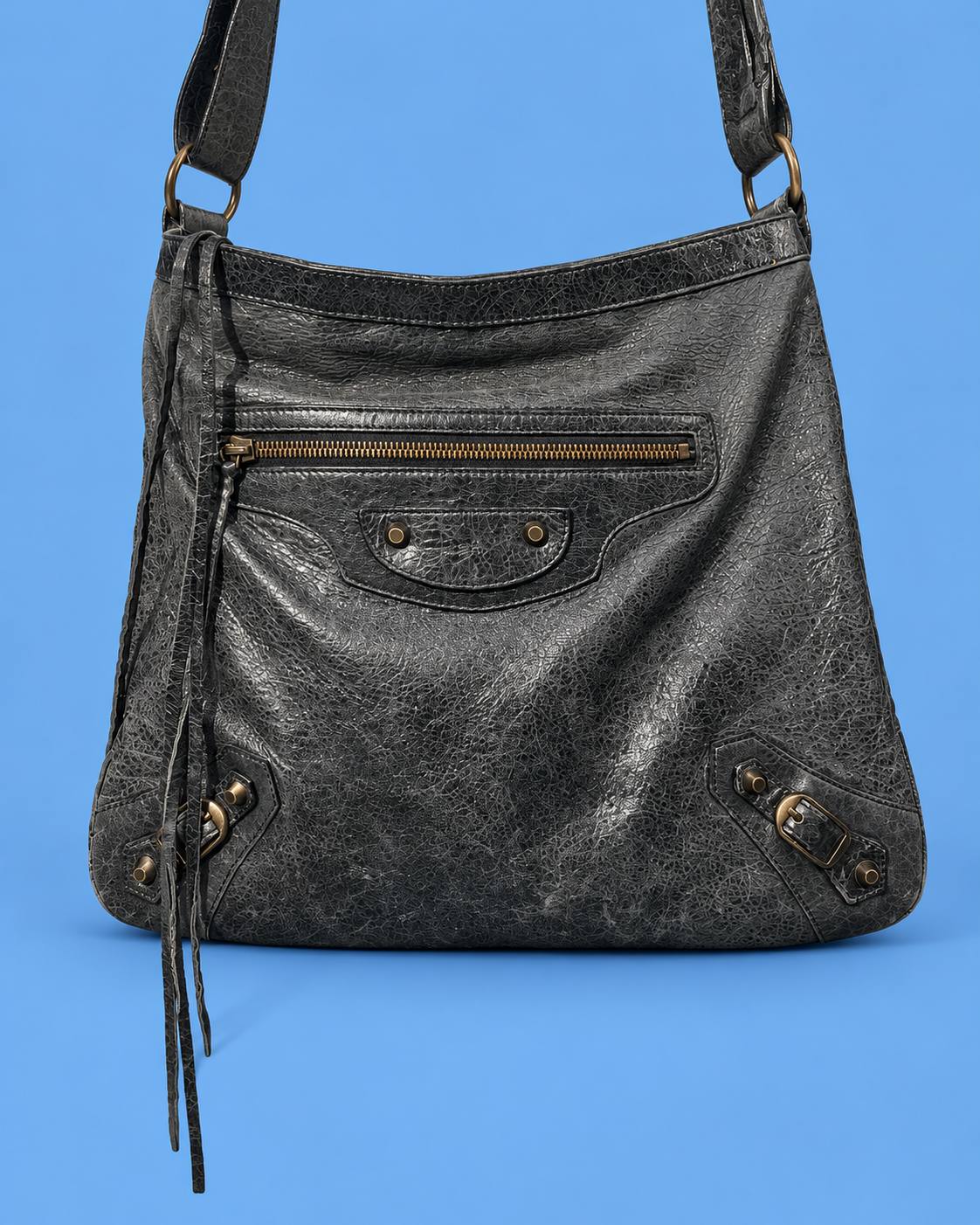 BALENCIAGA City Leather Crossbody Bag