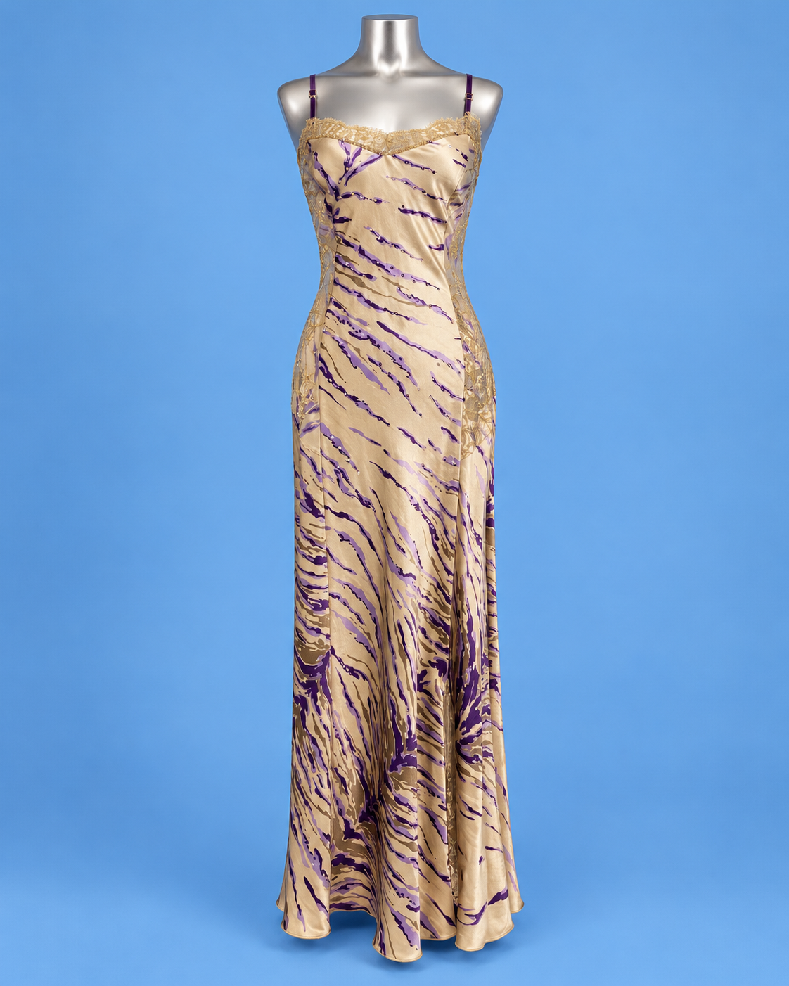 ANGELO MARANI Rare Collector’s Silk Maxi Dress