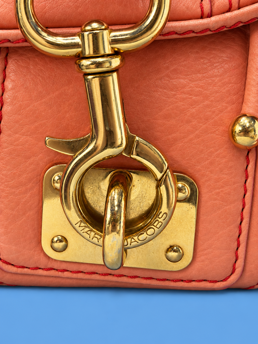 Marc Jacobs Coral Leather Flap Shoulder Bag