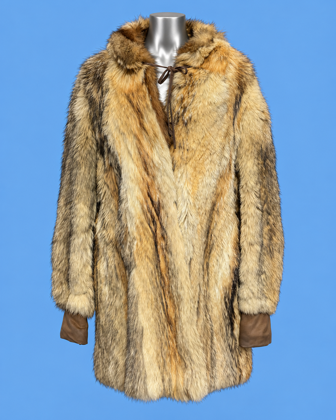 Vintage Golden Fox-Style Fur Coat