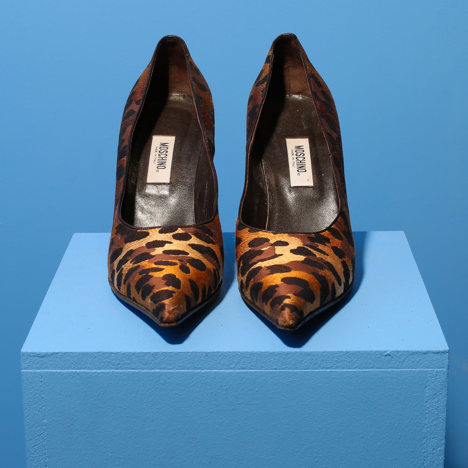 MOSCHINO LEOPARD HEELS