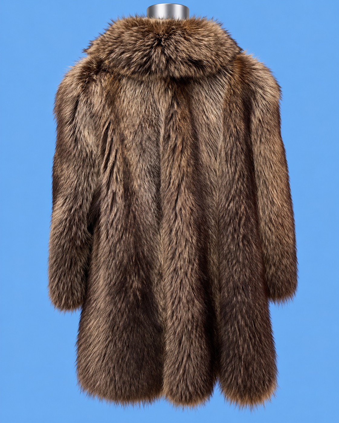 RÉDER Brown Statement Fur Coat
