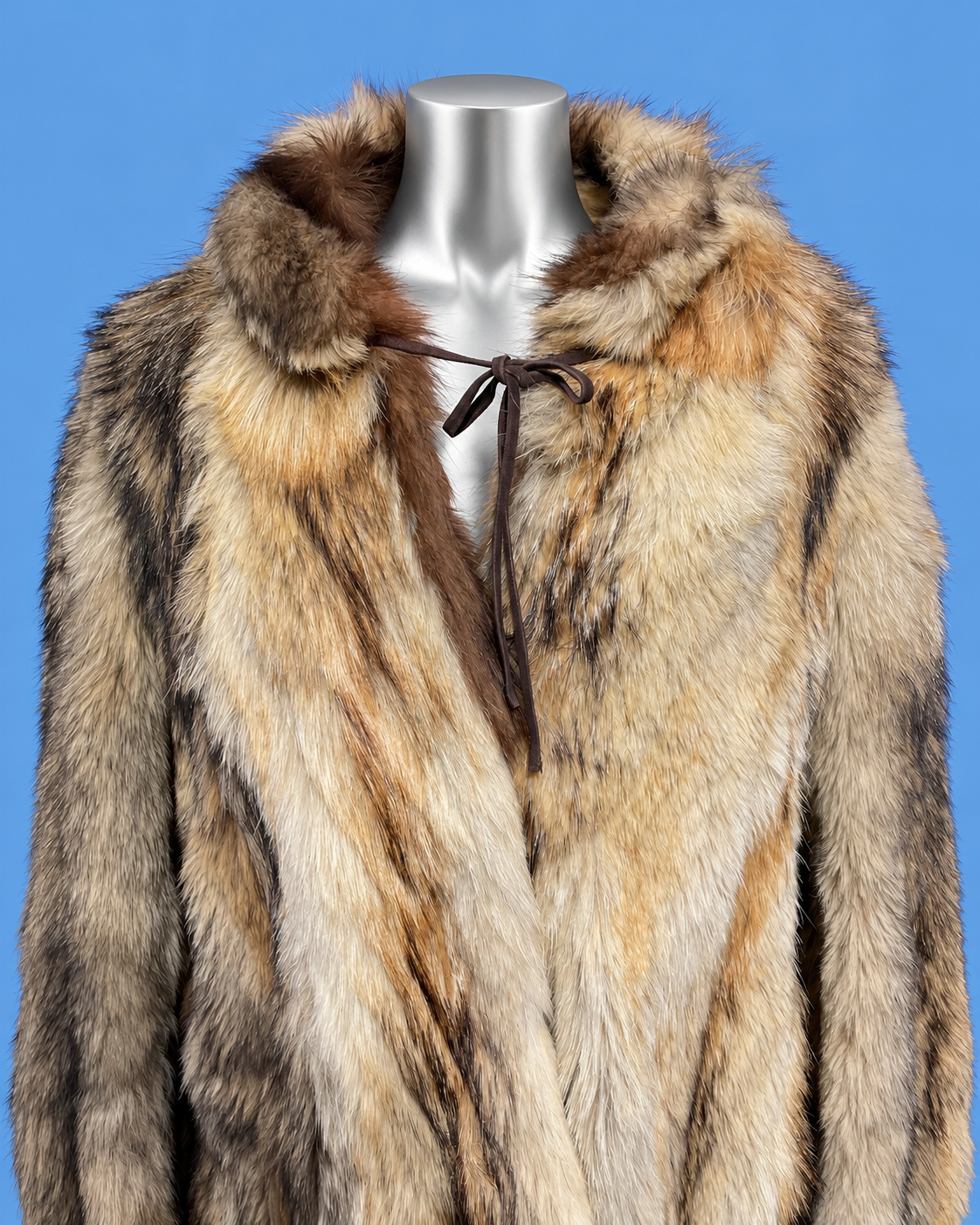Vintage Golden Fox-Style Fur Coat
