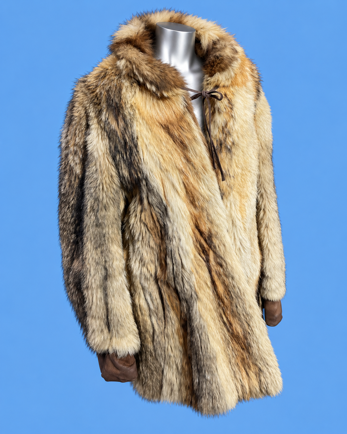 Vintage Golden Fox-Style Fur Coat