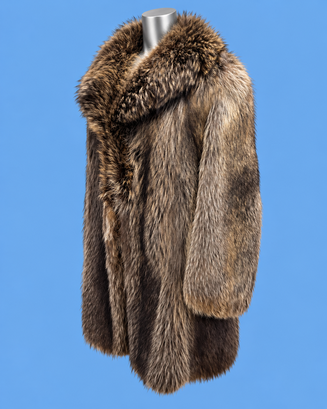 RÉDER Brown Statement Fur Coat