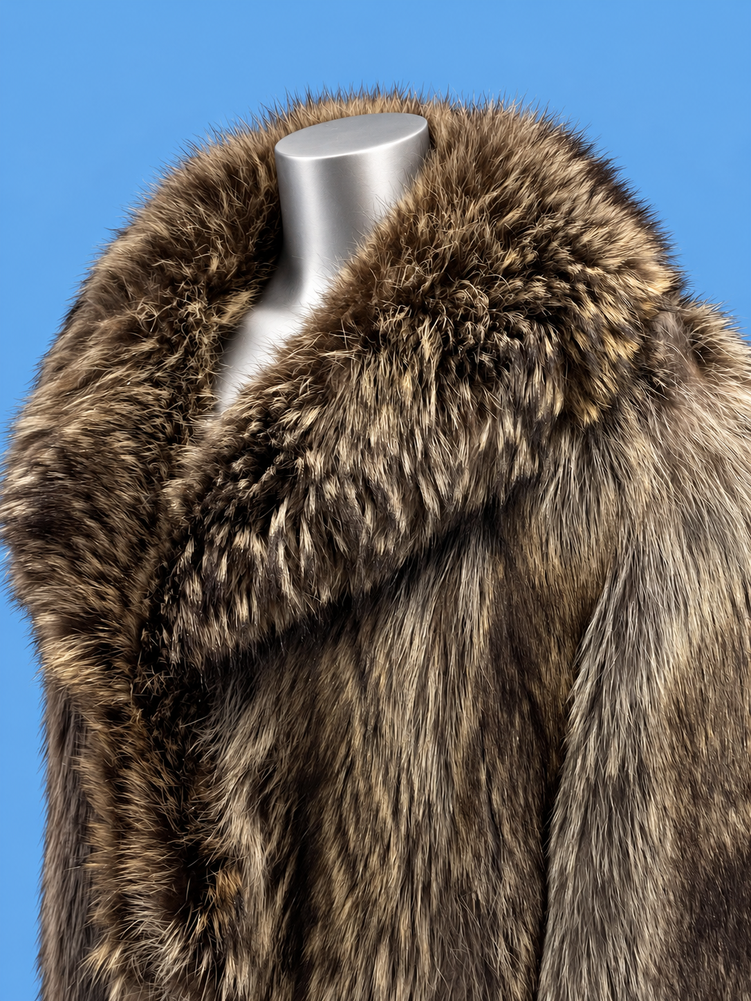 RÉDER Brown Statement Fur Coat