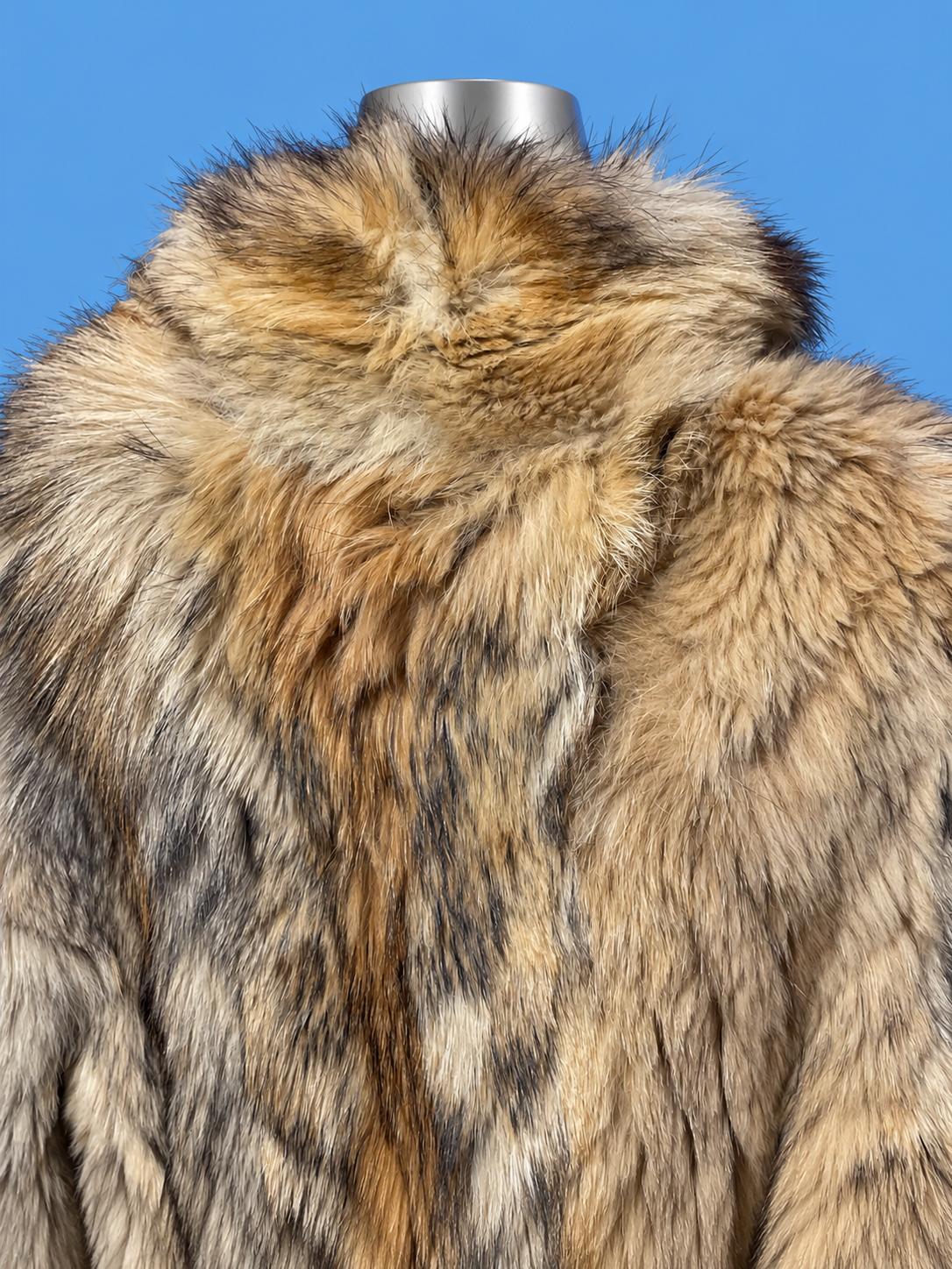 Vintage Golden Fox-Style Fur Coat