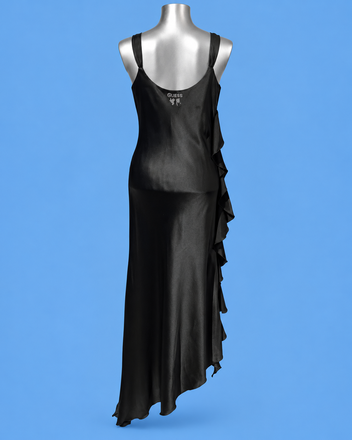 GUESS BY MARCIANO Sequin Satin Maxi Dress