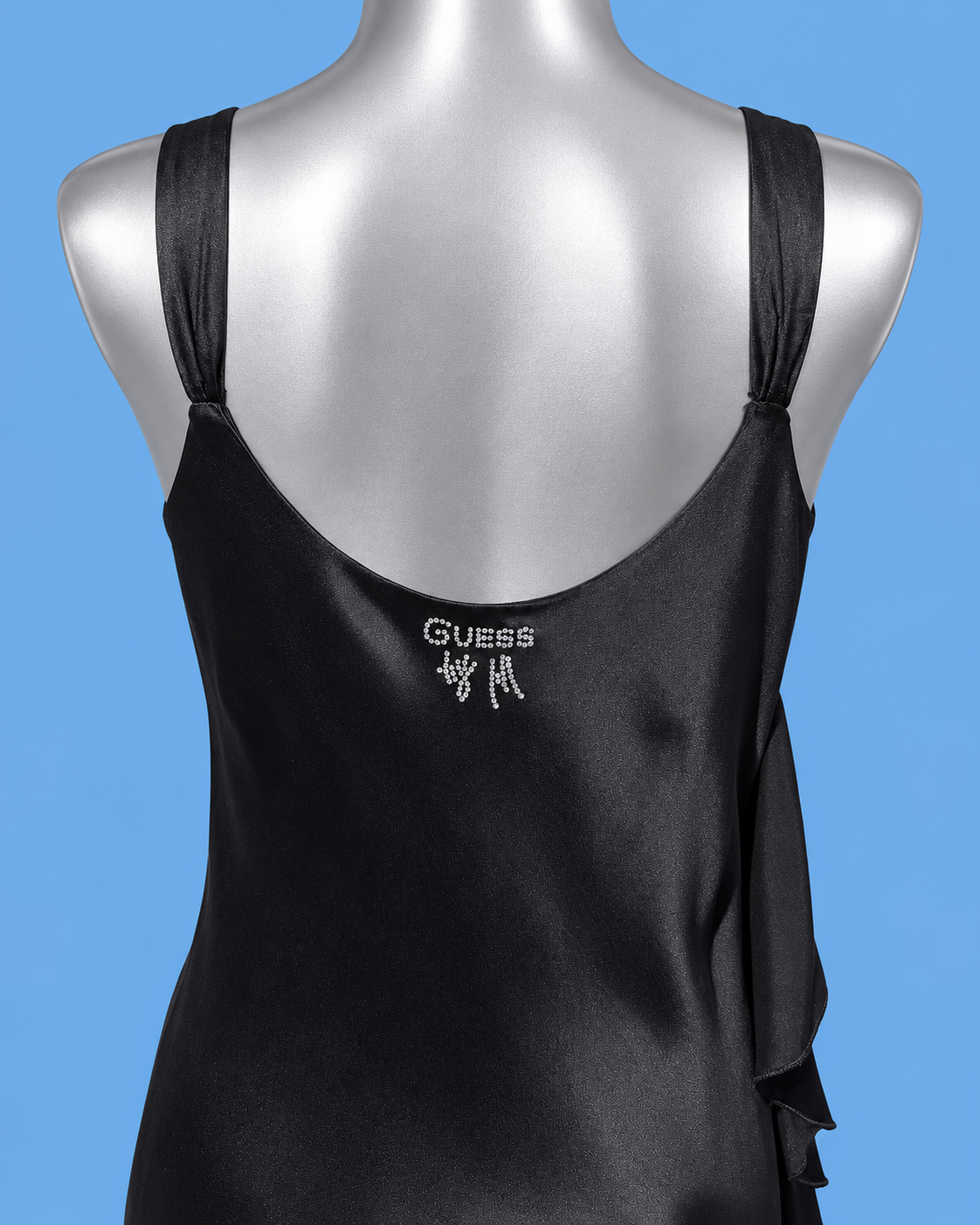 GUESS BY MARCIANO Sequin Satin Maxi Dress