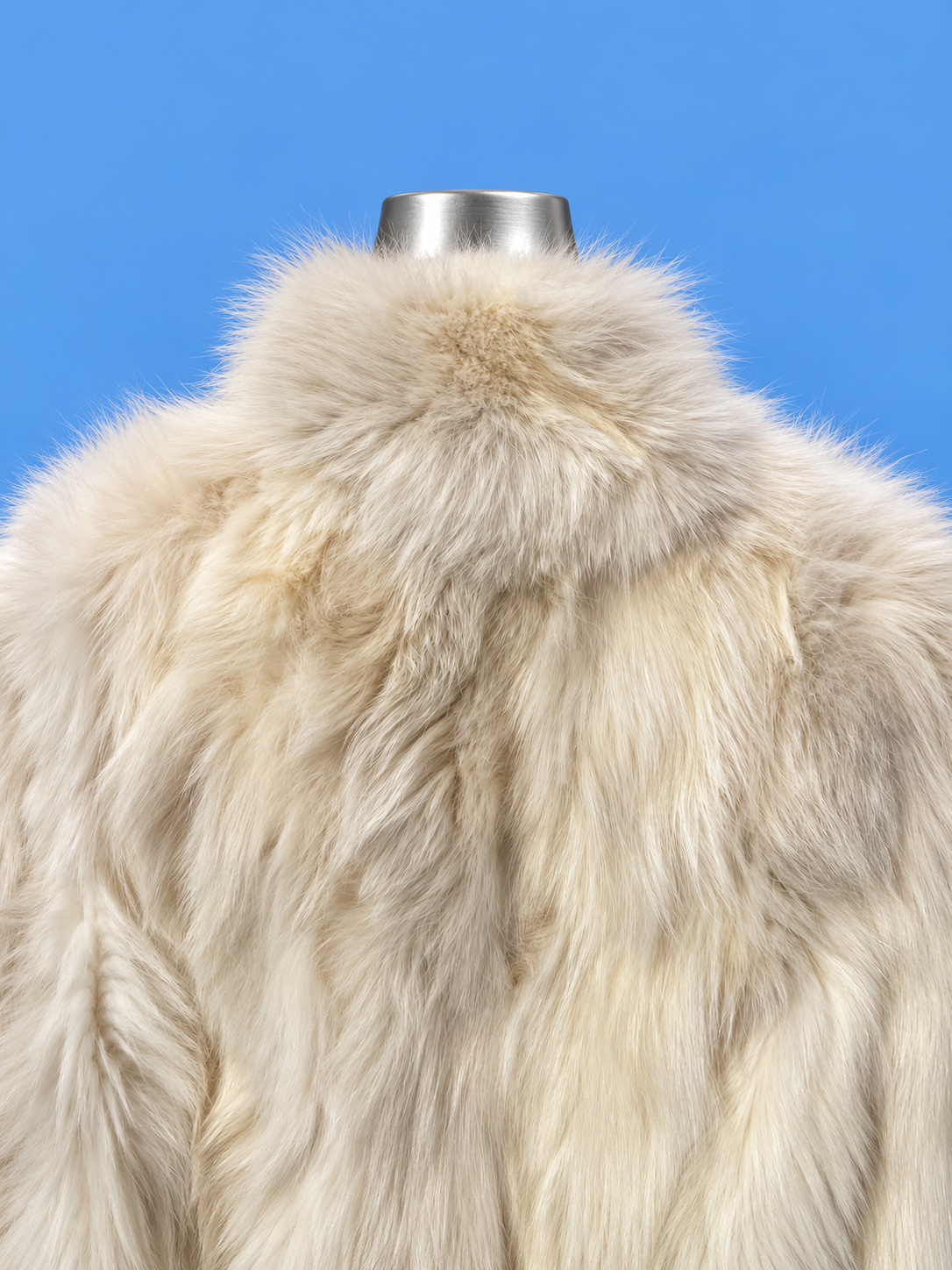 Vintage Ivory Statement Fur Coat