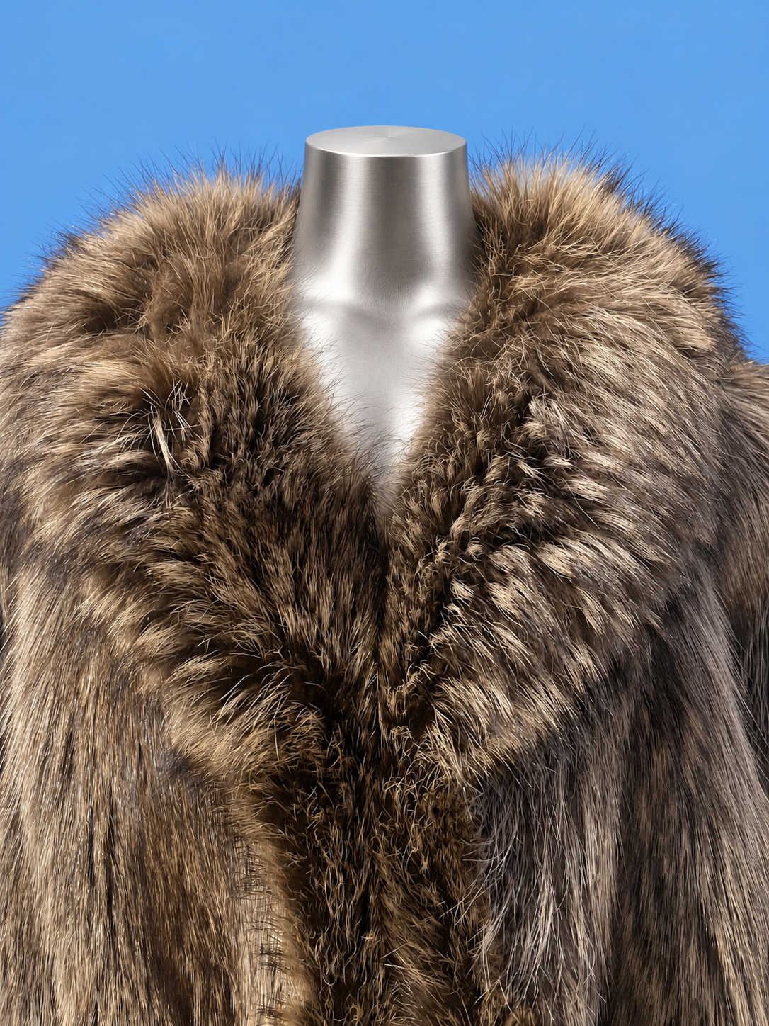RÉDER Brown Statement Fur Coat