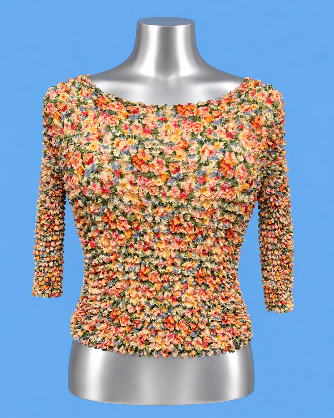 Floral Popcorn Top