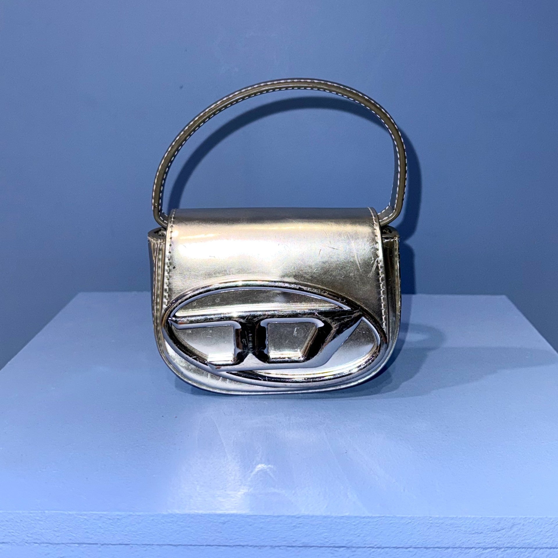 DIESEL 1DR MINI BAG SILVER