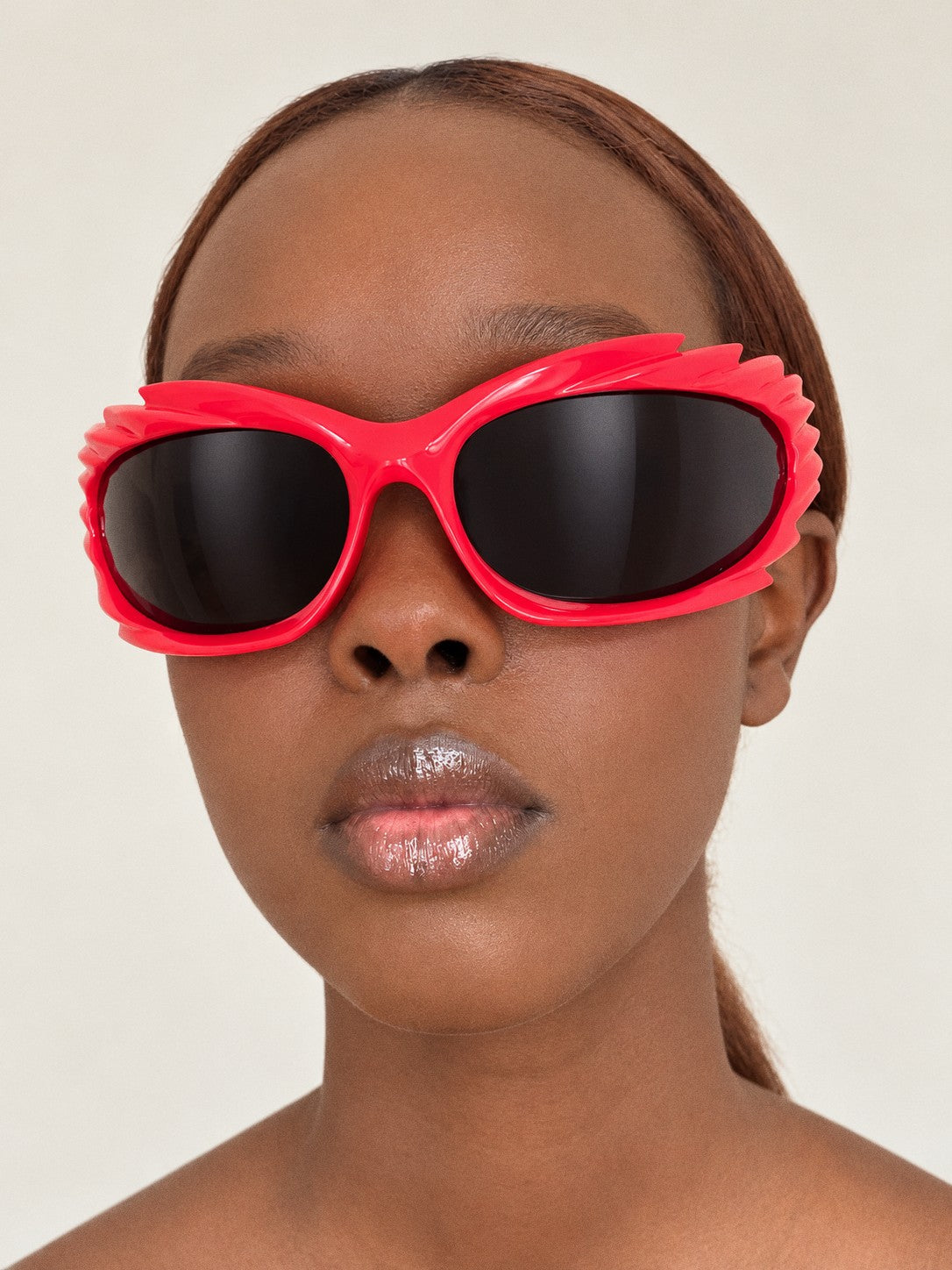 BALENCIAGA Bright Red Flame Sunglasses