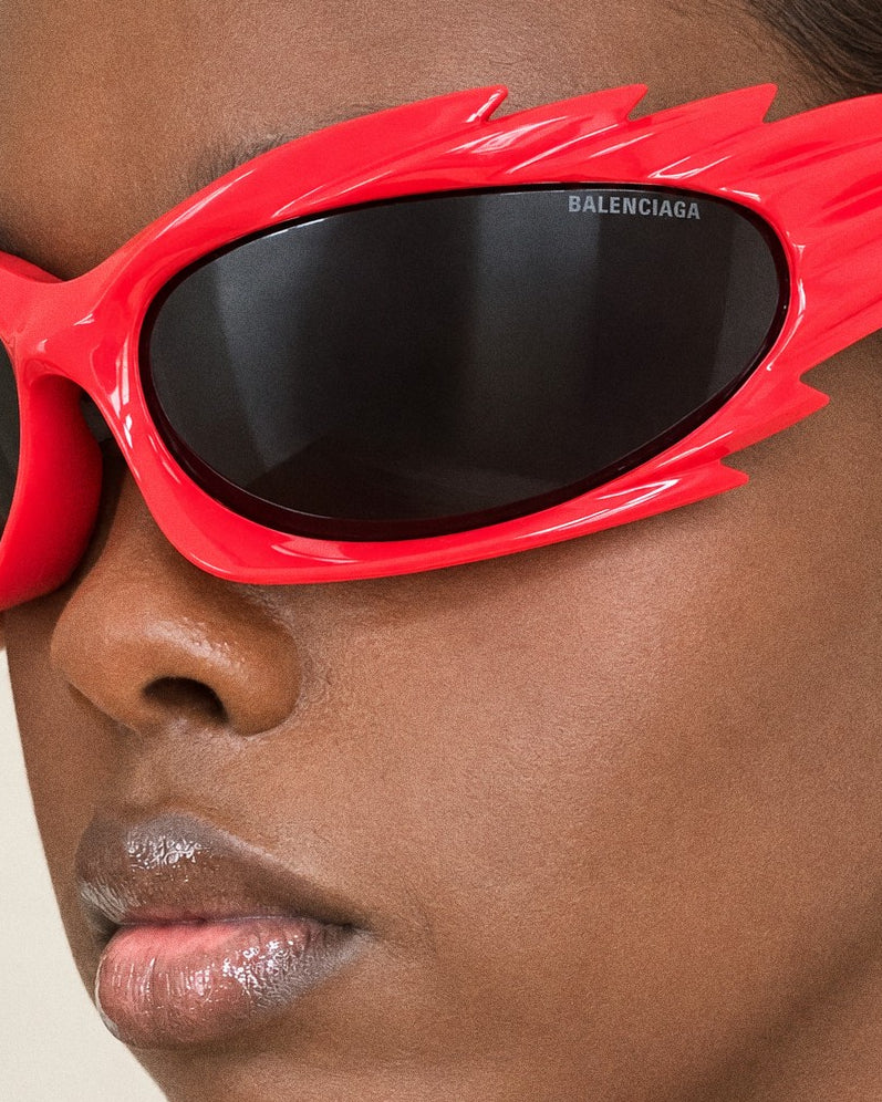 BALENCIAGA Bright Red Flame Sunglasses