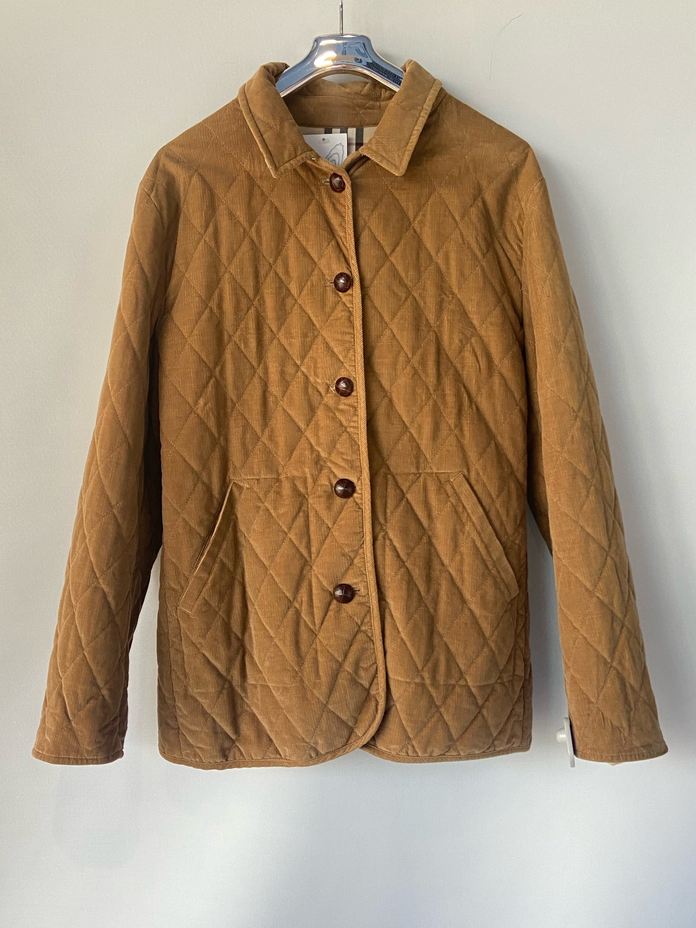 Burberry London Quilted Corduroy Jacket Beige (FLEKEN-3005 A45)