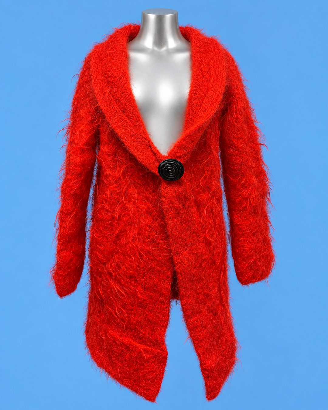 Scarlet Shaggy Knit Coat